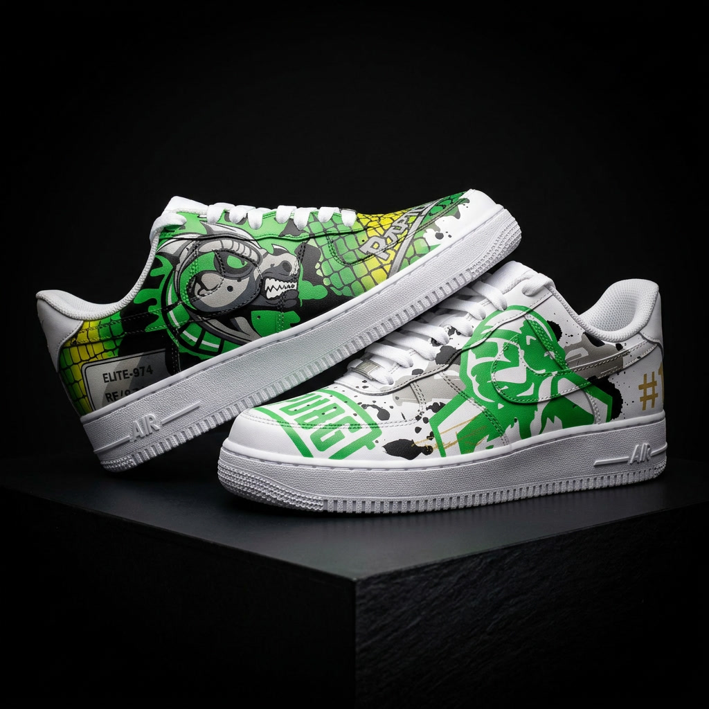 Réalisation Custom sur mesure (Pièce unique) — sneakers customisées à La Réunion par Tani Kicks