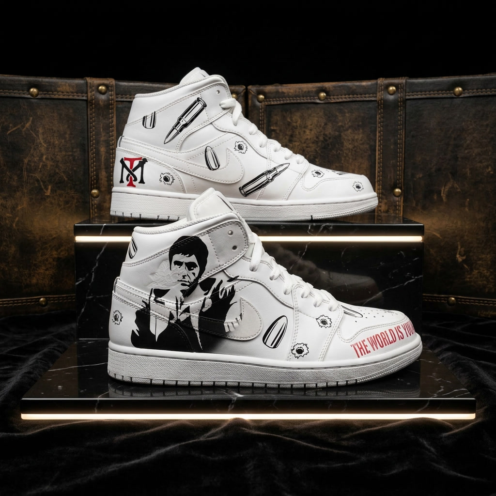Réalisation Custom sur mesure (Pièce unique) — sneakers customisées à La Réunion par Tani Kicks